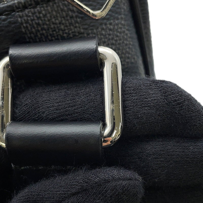 ルイヴィトン ショルダーバッグ ダミエ・グラフィット デイトンPM N41408 LOUIS VUITTON ヴィトン メンズ 黒 ブラック