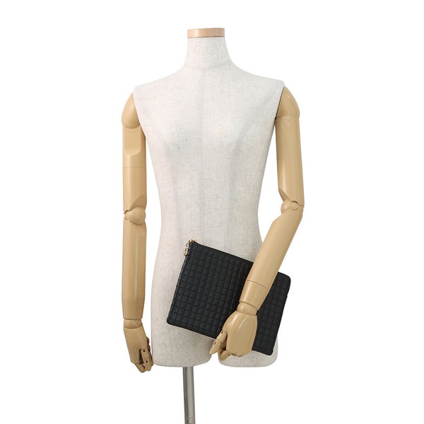 セリーヌ クラッチバッグ Cチャーム レザー 10B813BFL CELINE 黒