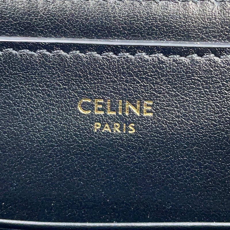 セリーヌ クラッチバッグ Cチャーム レザー 10B813BFL CELINE 黒