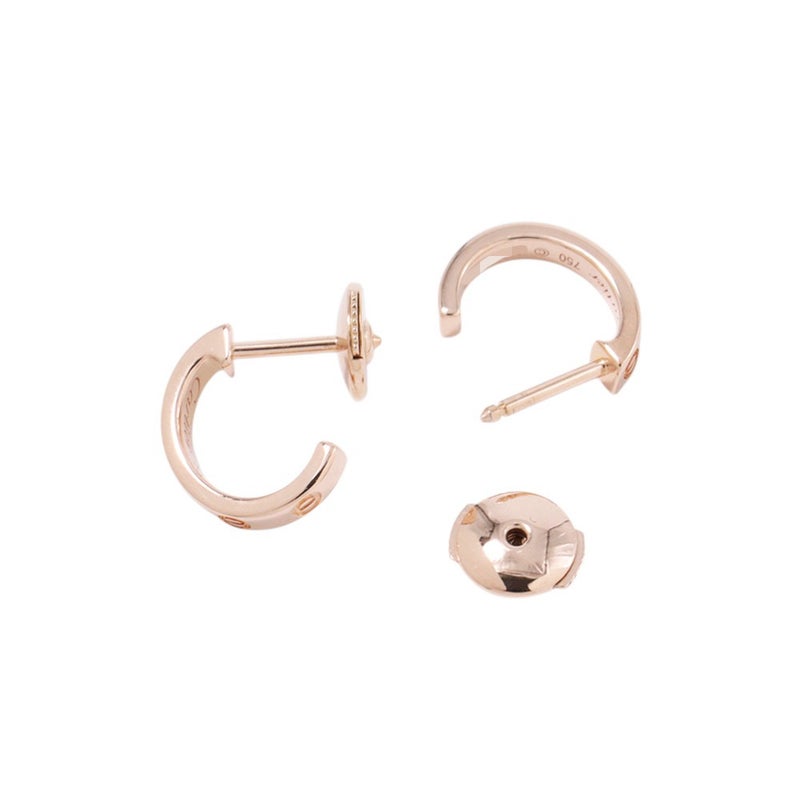 カルティエ ピアス ミニラブ フープ ピアス スモールモデル SM K18PGピンクゴールド B8029000 Cartier ジュエリー