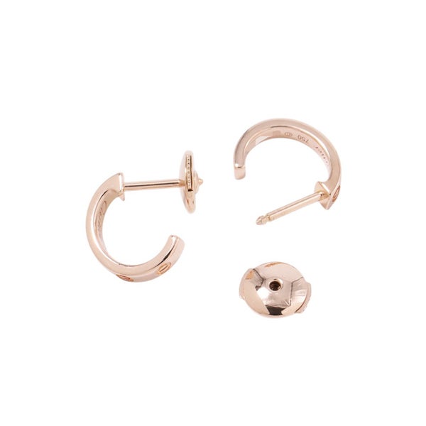 カルティエ ピアス ミニラブ フープ ピアス スモールモデル SM K18PGピンクゴールド B8029000 Cartier ジュエリー