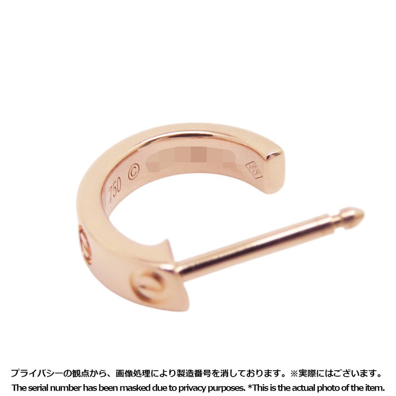 カルティエ ピアス ミニラブ フープ ピアス スモールモデル SM K18PGピンクゴールド B8029000 Cartier ジュエリー