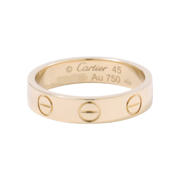 カルティエ リング ミニ ラブ K18PGピンクゴールド スモールモデル SM リングサイズ45 B4085045 Cartier ジュエリー