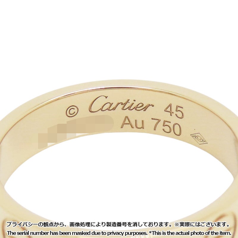 カルティエ リング ミニ ラブ K18PGピンクゴールド スモールモデル SM リングサイズ45 B4085045 Cartier ジュエリー