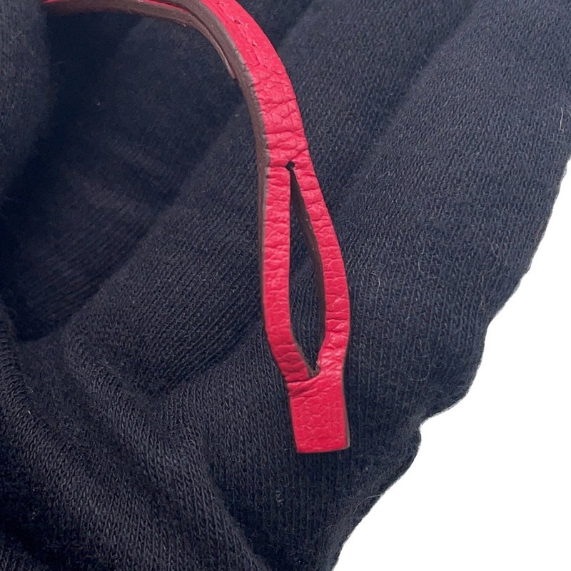 エルメス バッグチャーム ボリード・オン・ホイールズ ローズエクストリーム/ヴェールヴェルティゴ/シルバー金具 シェブルミゾル U刻印