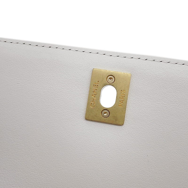 シャネル ハンドバッグ ココマーク ココハンドル リング マトラッセ XXS キャビアスキン AS2215 CHANEL 2way 白