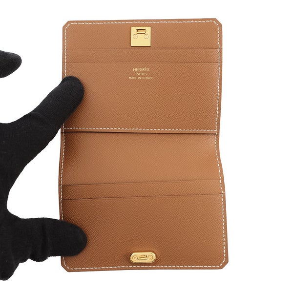 エルメス カードケース メドール ゴールド/ゴールド金具 ヴォーマダム W刻印