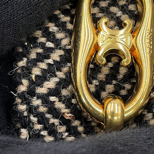 セリーヌ スカート ボックスプリーツ ツイード レディースサイズ38 2J121235G CELINE ボトムス 黒