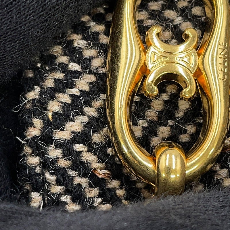 セリーヌ スカート ボックスプリーツ ツイード レディースサイズ38 2J121235G CELINE ボトムス 黒