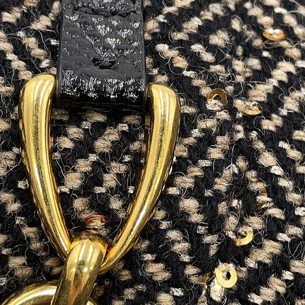 セリーヌ スカート ボックスプリーツ ツイード レディースサイズ38 2J121235G CELINE ボトムス 黒