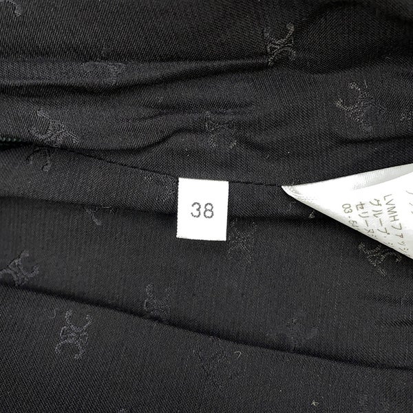 セリーヌ スカート ボックスプリーツ ツイード レディースサイズ38 2J121235G CELINE ボトムス 黒