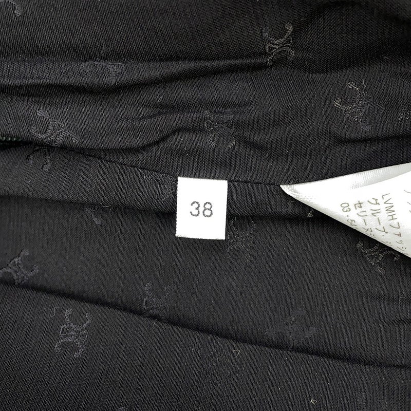 セリーヌ スカート ボックスプリーツ ツイード レディースサイズ38 2J121235G CELINE ボトムス 黒