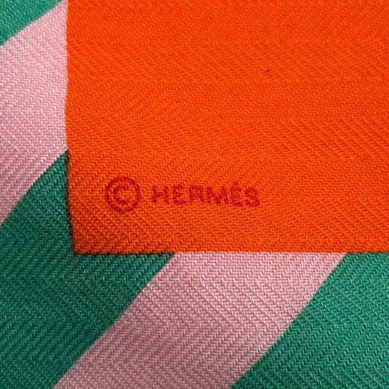 エルメス ストール カレ140 カレ ジェアン  カシミヤ シルク HERMES  ストール