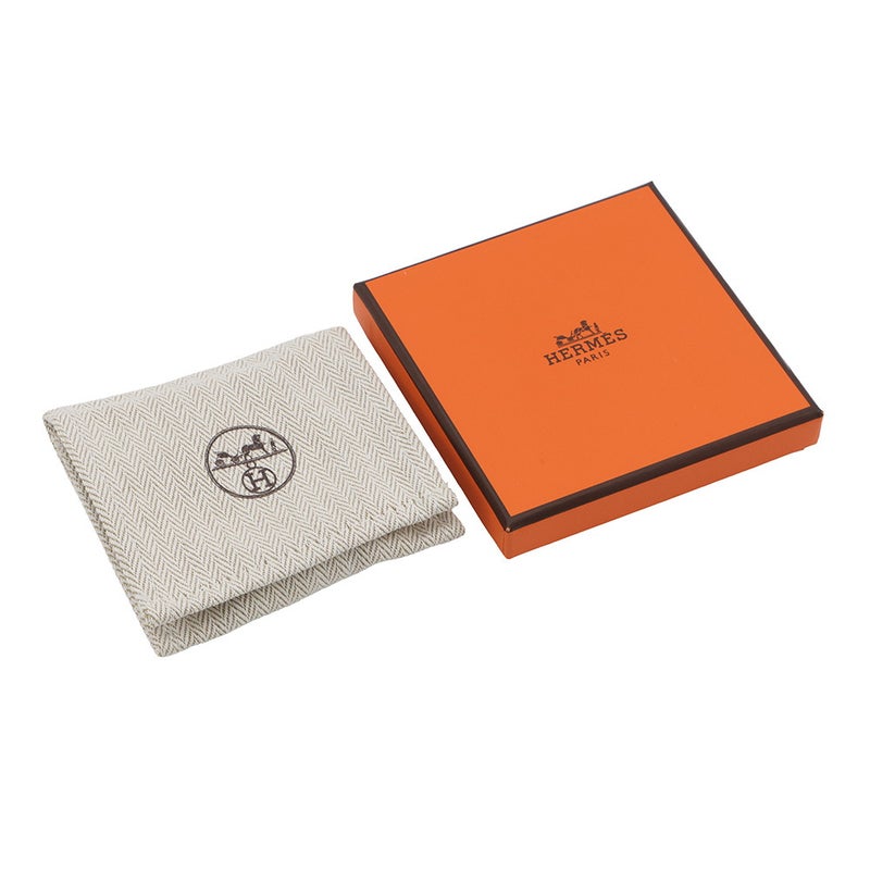 エルメス ブレスレット ミニ・リヴァル ブラック/ピンクゴールド金具 スイフト サイズT3 HERMES アクセサリー 黒