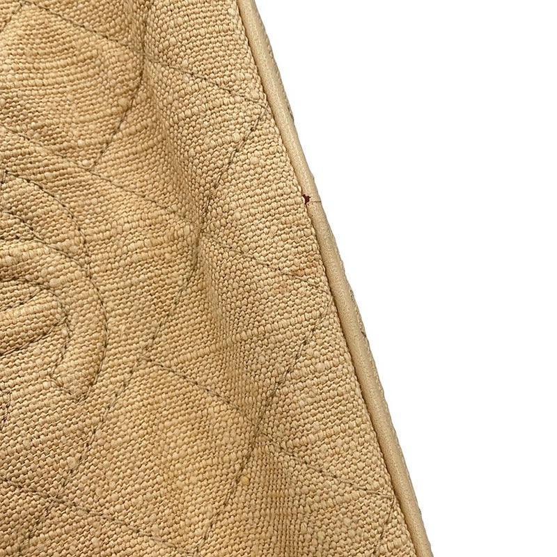 シャネル ショルダーバッグ ココマーク マトラッセ キャンバス レザー CHANEL