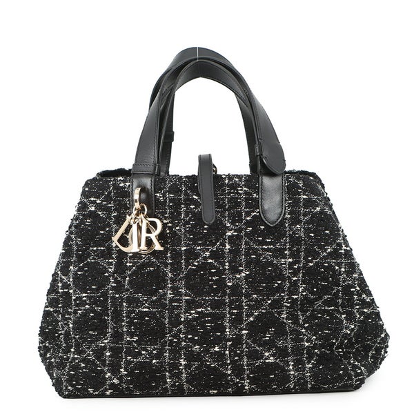 ディオール ハンドバッグ カナージュ トゥジュール ミディアム ツイード M2821OTKV Christian Dior 黒