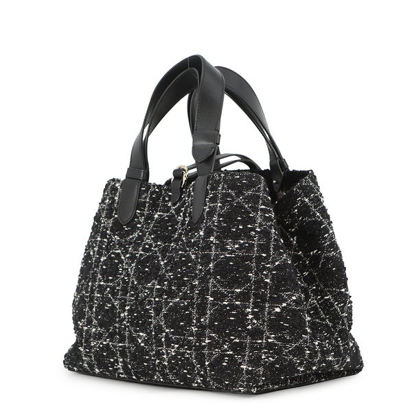 ディオール ハンドバッグ カナージュ トゥジュール ミディアム ツイード M2821OTKV Christian Dior 黒