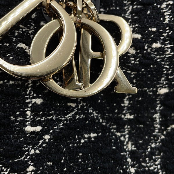 ディオール ハンドバッグ カナージュ トゥジュール ミディアム ツイード M2821OTKV Christian Dior 黒