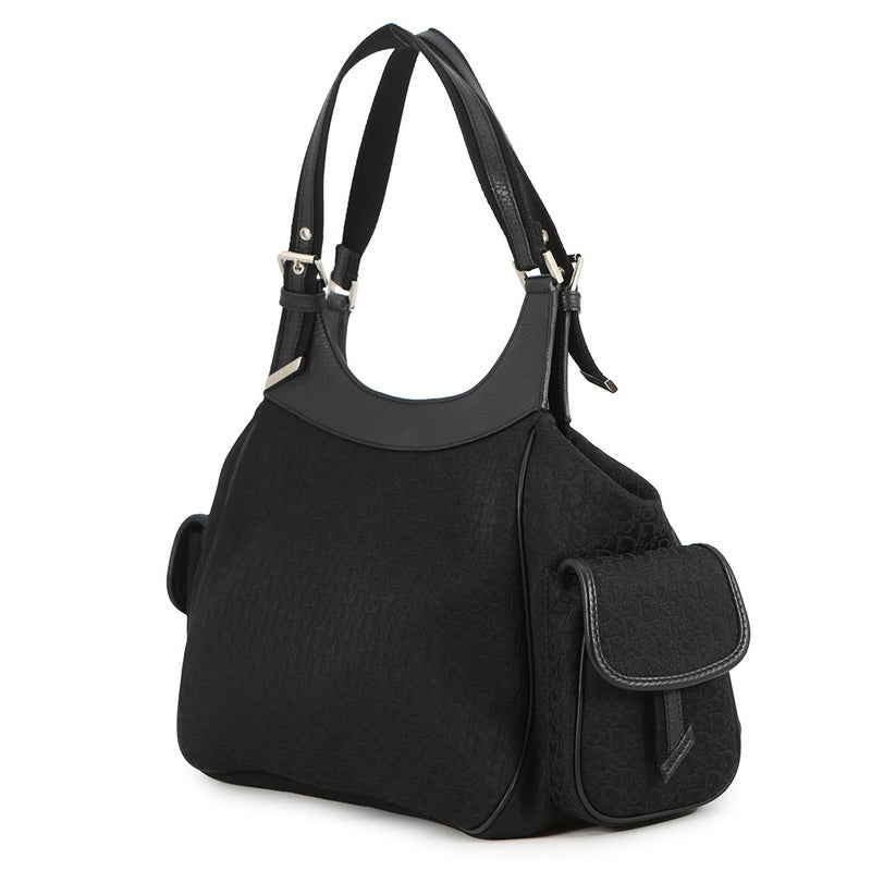 ディオール ハンドバッグ オブリーク ジャカード ストリートシック キャンバス JCF44966 黒