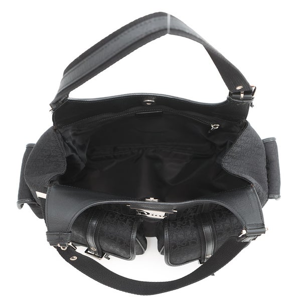 ディオール ハンドバッグ オブリーク ジャカード ストリートシック キャンバス JCF44966 黒