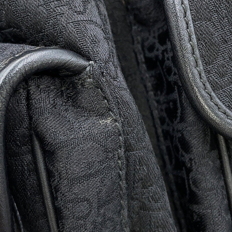 ディオール ハンドバッグ オブリーク ジャカード ストリートシック キャンバス JCF44966 黒