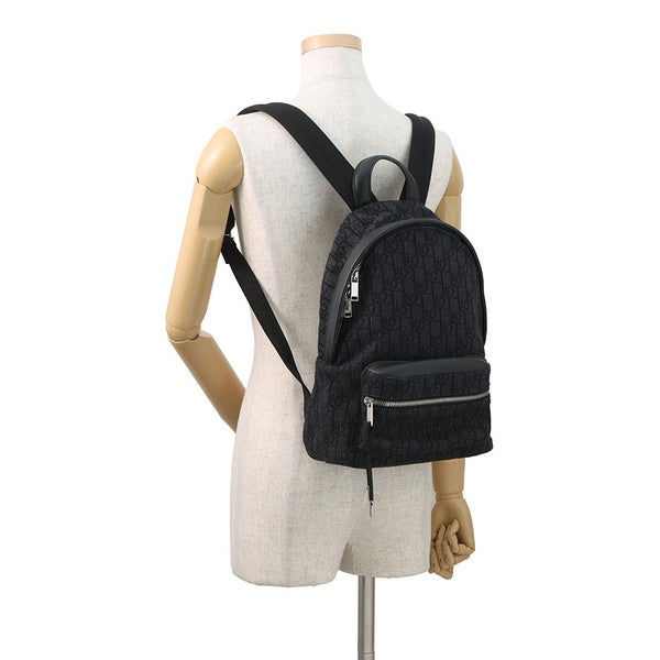 クリスチャン・ディオール リュック オブリーク ライダーバックパック Christian Dior トロッター 黒