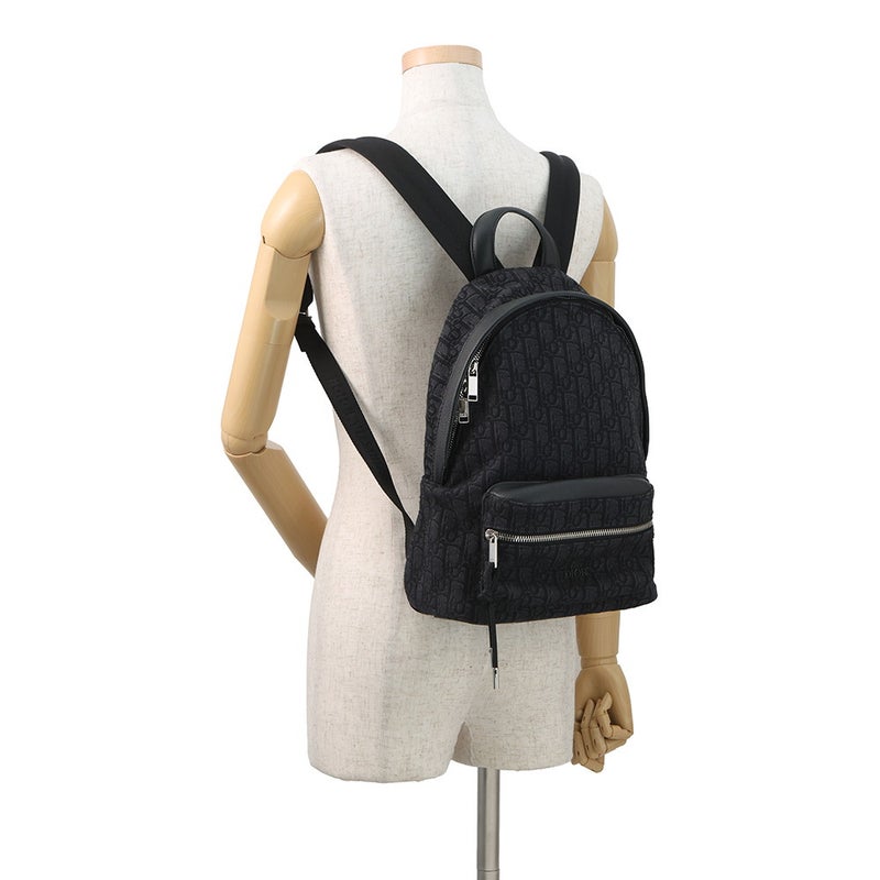 クリスチャン・ディオール リュック オブリーク ライダーバックパック Christian Dior トロッター 黒