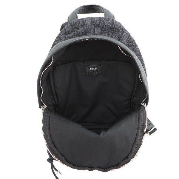クリスチャン・ディオール リュック オブリーク ライダーバックパック Christian Dior トロッター 黒
