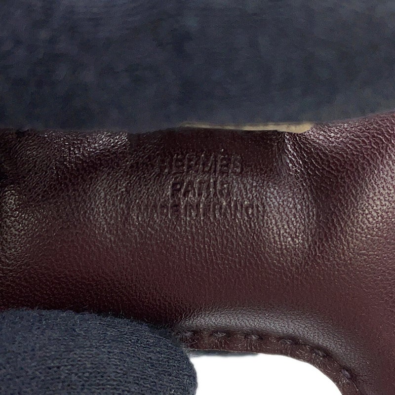 エルメス バッグチャーム ロデオPM ルージュセリエ/ヴァイオレット/クレ ラムスキン U刻印 HERMES