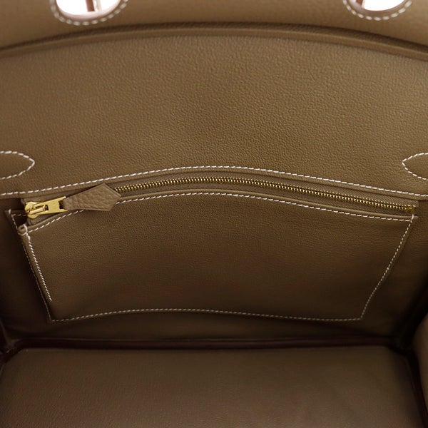 エルメス バーキン30 エトゥープ/ゴールド金具 トゴ K刻印 HERMES Birkin ハンドバッグ