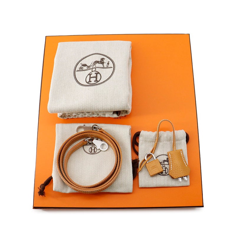 エルメス ハンドバッグ ケリー25 外縫い ナチュラルサブレ/シルバー金具 ナチュラルグレネ K刻印 ２wayショルダー