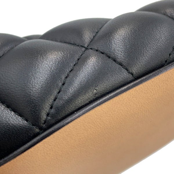 ボッテガヴェネタ パンプス イントレチャート パデッド スクエアトゥ レディースサイズ34 1/2 BOTTEGA VENETA 靴 黒