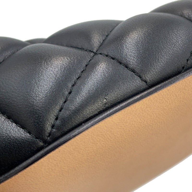 ボッテガヴェネタ パンプス イントレチャート パデッド スクエアトゥ レディースサイズ34 1/2 BOTTEGA VENETA 靴 黒