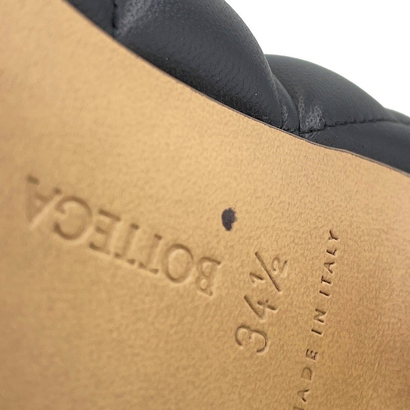 ボッテガヴェネタ パンプス イントレチャート パデッド スクエアトゥ レディースサイズ34 1/2 BOTTEGA VENETA 靴 黒