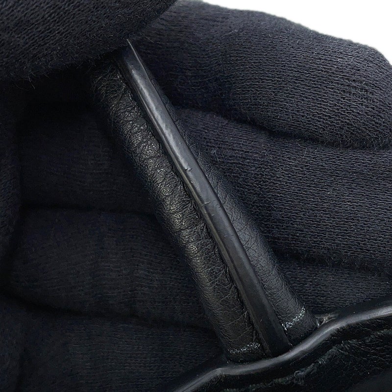 プラダ ハンドバッグ ロゴ ミディアム ソフトグレインレザー 1BG533 PRADA 黒