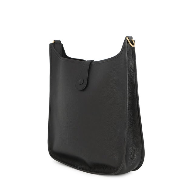 エルメス ショルダーバッグ エブリン 1 GM ブラック/ゴールド金具 トリヨンクレマンス □A刻印 黒