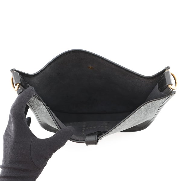 エルメス ショルダーバッグ エブリン 1 GM ブラック/ゴールド金具 トリヨンクレマンス □A刻印 黒