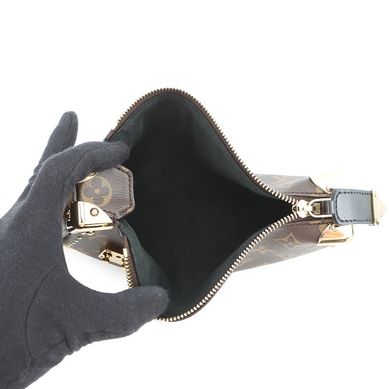 ルイヴィトン ハンドバッグ モノグラム/モノグラム・リバース スリム トランク M13147 LOUIS VUITTON 2way 黒 ブラック