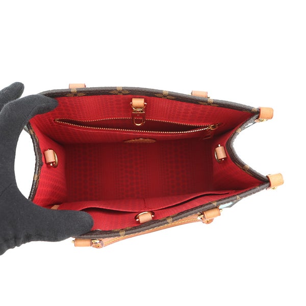 ルイヴィトン ハンドバッグ モノグラム/ペインティッド ドット LV × YK オンザゴーPM M46380 2wayショルダー 草間彌生