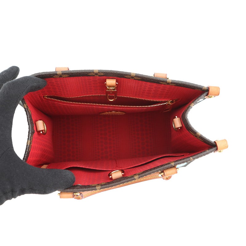 ルイヴィトン ハンドバッグ モノグラム/ペインティッド ドット LV × YK オンザゴーPM M46380 2wayショルダー 草間彌生