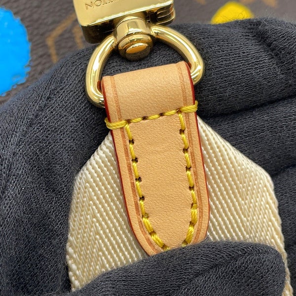 ルイヴィトン ハンドバッグ モノグラム/ペインティッド ドット LV × YK オンザゴーPM M46380 2wayショルダー 草間彌生