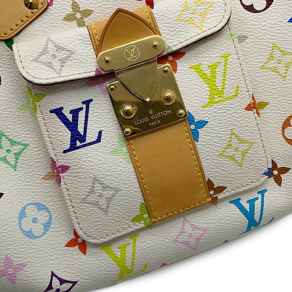 ルイヴィトン ハンドバッグ モノグラム・マルチカラー スピーディ30 M92643 LOUIS VUITTON ヴィトン バッグ 白