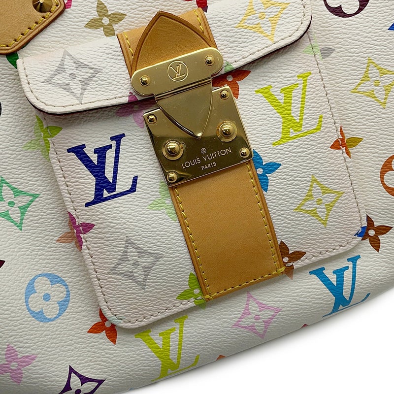ルイヴィトン ハンドバッグ モノグラム・マルチカラー スピーディ30 M92643 LOUIS VUITTON ヴィトン バッグ 白
