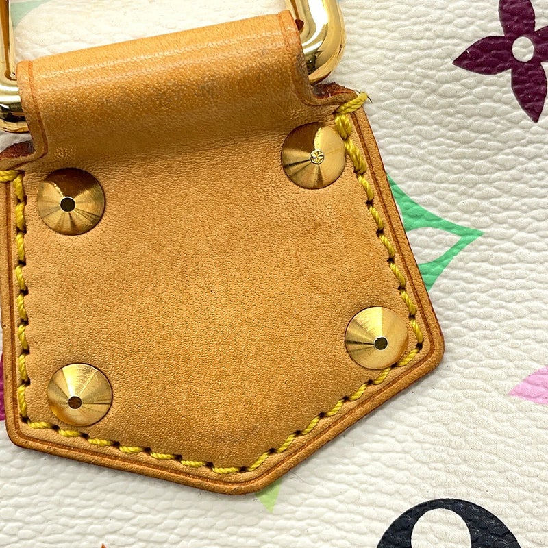 ルイヴィトン ハンドバッグ モノグラム・マルチカラー スピーディ30 M92643 LOUIS VUITTON ヴィトン バッグ 白