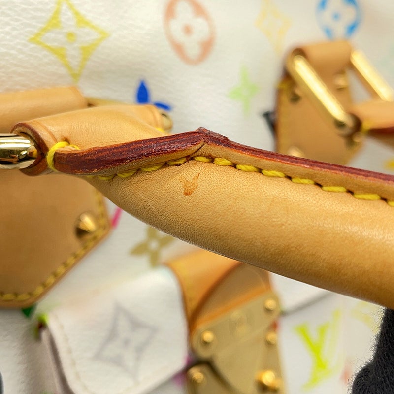 ルイヴィトン ハンドバッグ モノグラム・マルチカラー スピーディ30 M92643 LOUIS VUITTON ヴィトン バッグ 白
