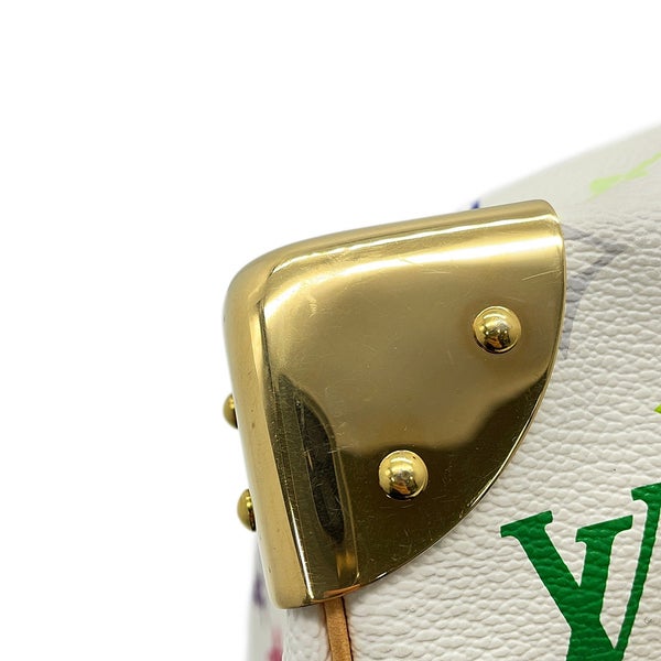 ルイヴィトン ハンドバッグ モノグラム・マルチカラー スピーディ30 M92643 LOUIS VUITTON ヴィトン バッグ 白