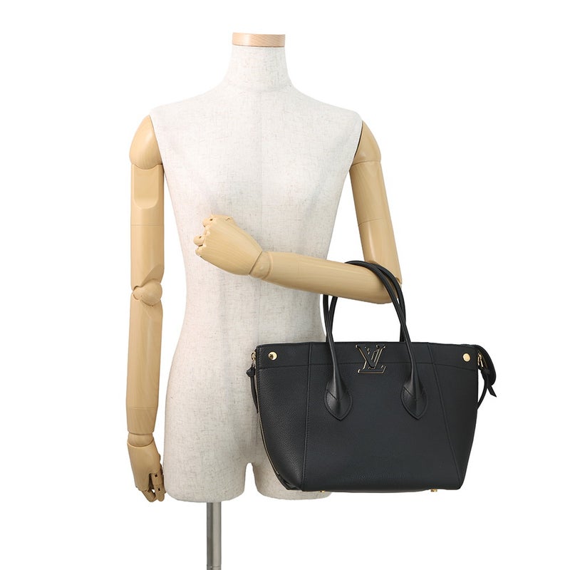 ルイヴィトン トートバッグ カーフレザー フリーダム M54843 LOUIS VUITTON ヴィトン バッグ 黒 ブラック