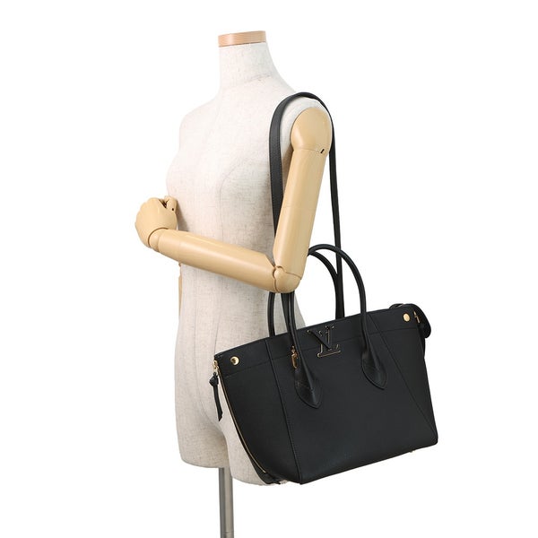 ルイヴィトン トートバッグ カーフレザー フリーダム M54843 LOUIS VUITTON ヴィトン バッグ 黒 ブラック