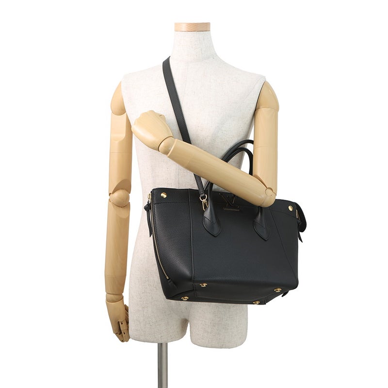 ルイヴィトン トートバッグ カーフレザー フリーダム M54843 LOUIS VUITTON ヴィトン バッグ 黒 ブラック