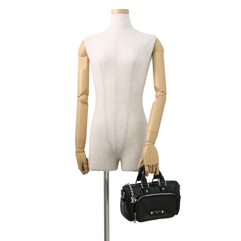 ルイヴィトン ハンドバッグ キーポル カーゴ バンドリエール25 カーフレザー M13988 LOUIS VUITTON 2way 黒 ブラック